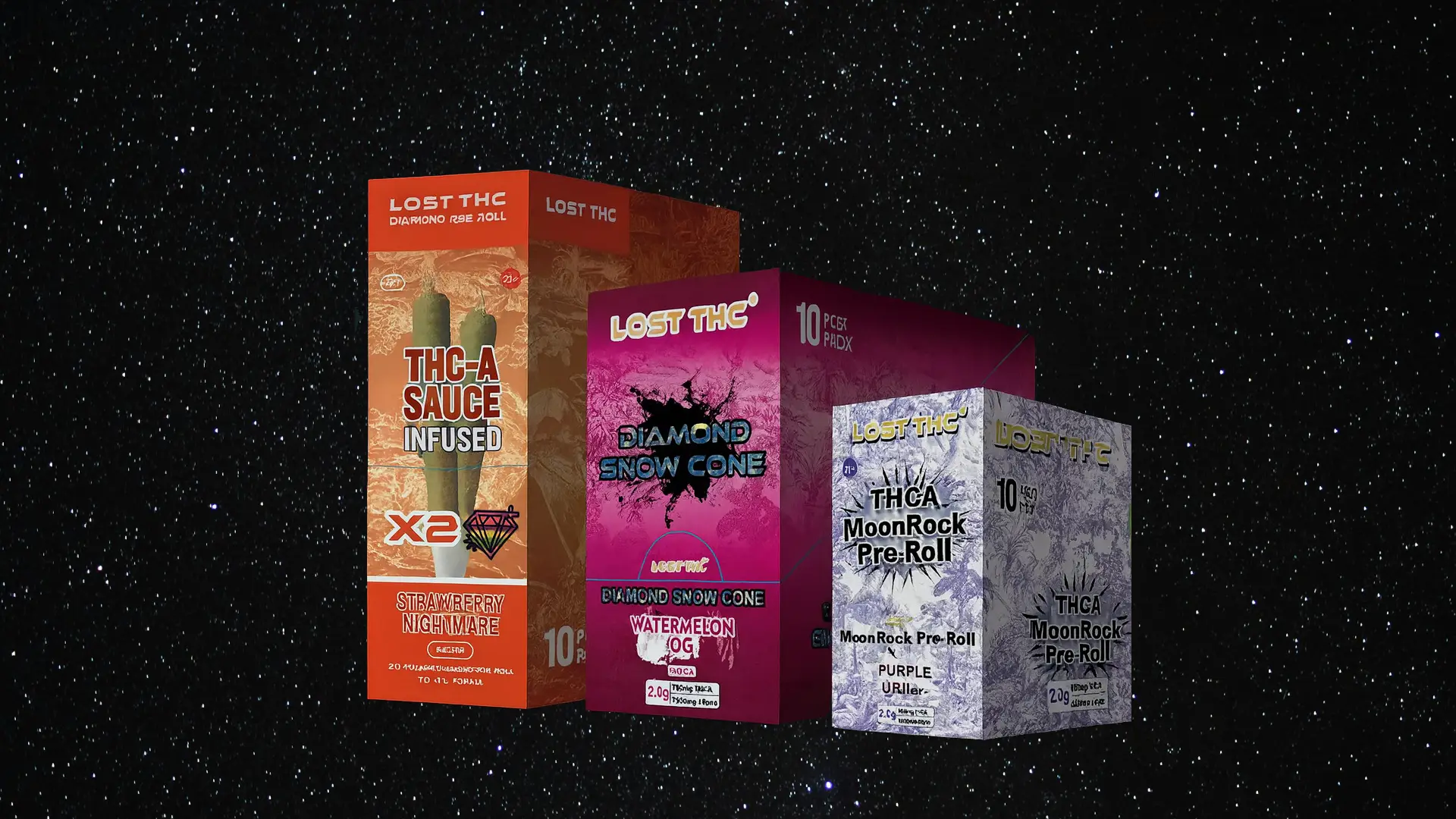 Lost THC Pre-Rolls - Premium THCA, THCP & Diamond-Infused Pre-Rolls